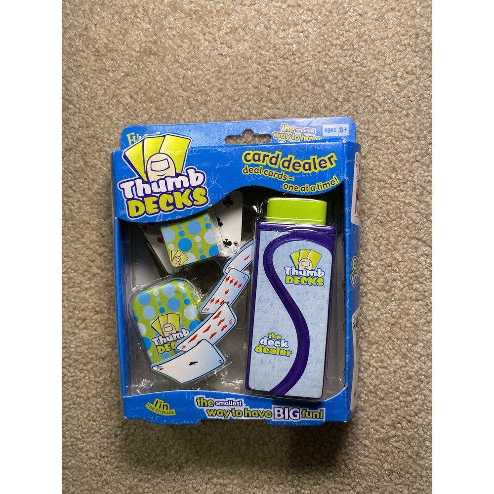 New Fundex Thumb Decks Mini Playing Cards Dealer Collectible Tin 2004